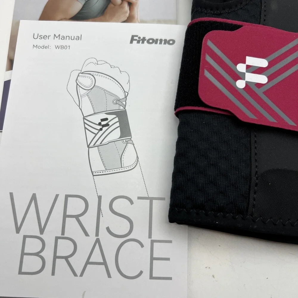Fitomo Wrist Brace Left Hand, Small -  for Mild Carpal Tunnel Tendonitis WB01